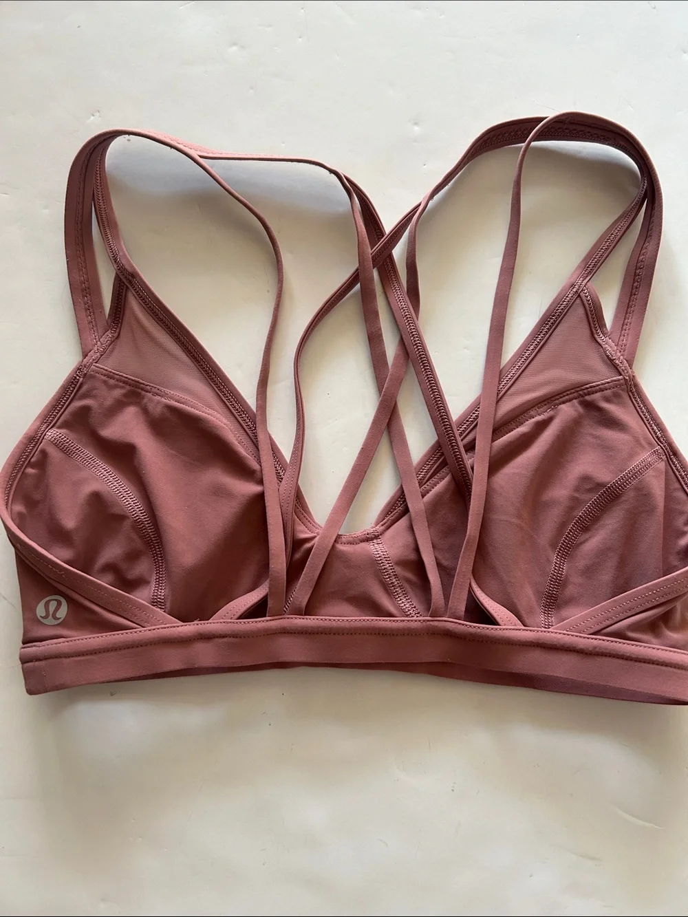 lululemon athletica Strappy Wireless Bralette in Dusty Rose